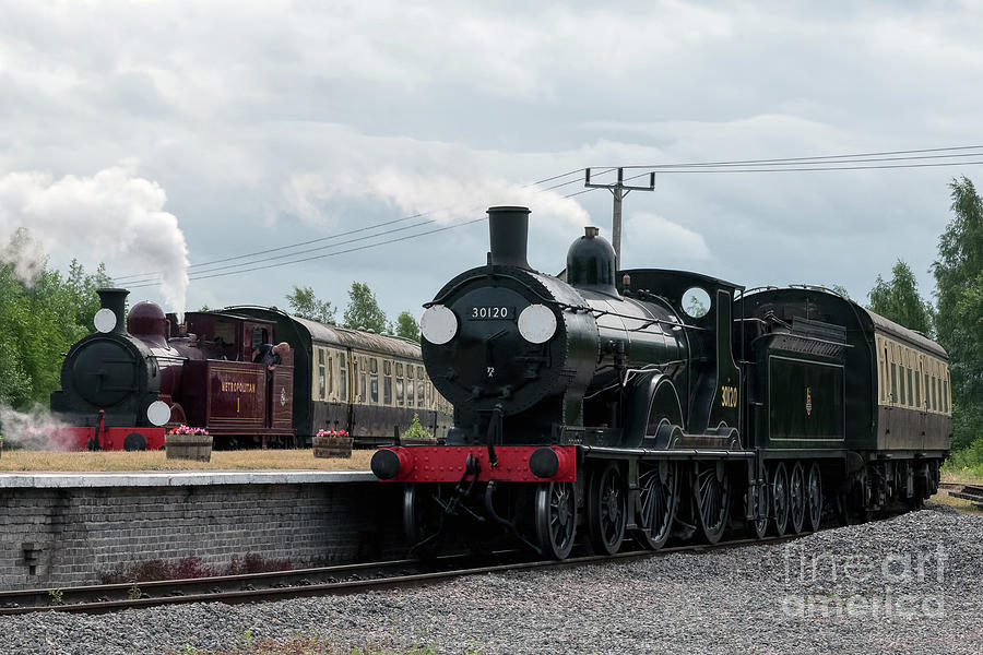 LSWR T9 Class and Metropolitain 1 Photograph by Steve H Clark ...