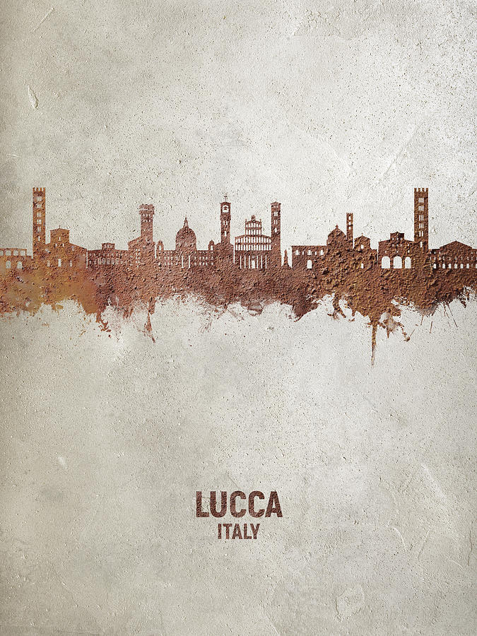 Lucca Italy Skyline #45 Digital Art by Michael Tompsett
