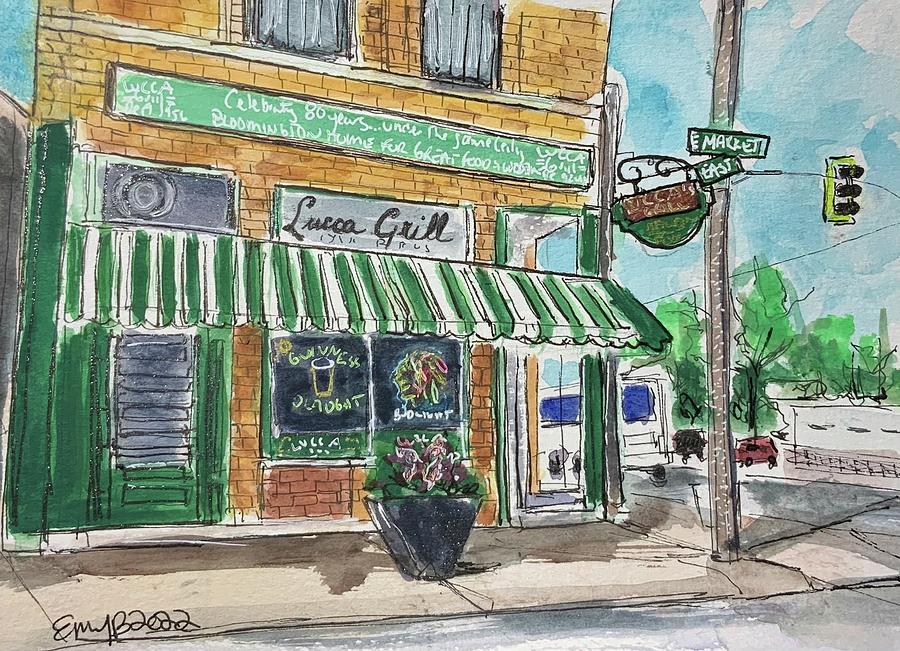 Luccas Grill Painting by Eileen Backman