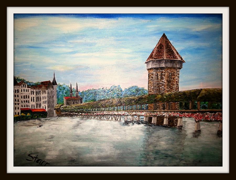 Architecture Painting - LUCERNE framed by Irving Starr