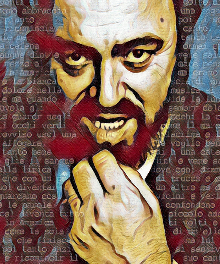 Luciano Pavarotti Painting 3 Painting by Tony Rubino