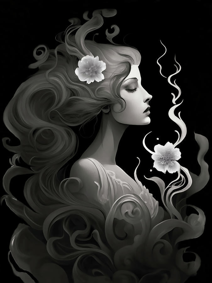 Black And White Drawing - Lucid Dreams by Yontartov