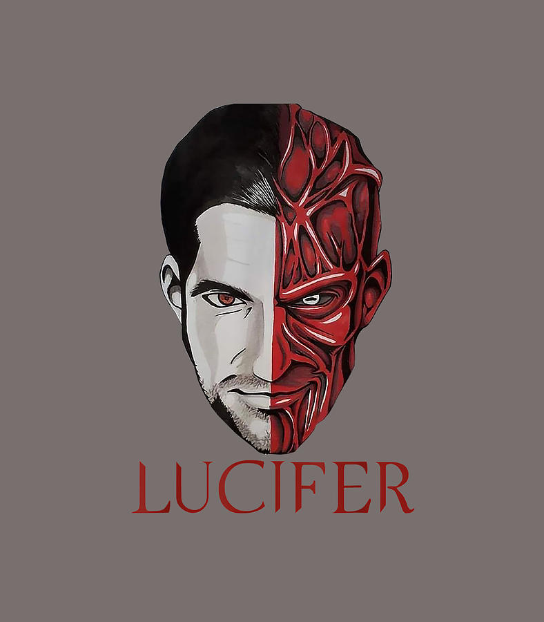 Lucifer Devil Face For Satan Fans Digital Art by Laceyw Annab - Pixels