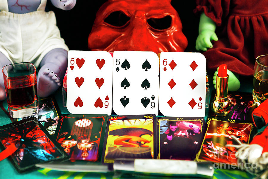 Lucifers Blackjack Hand Photograph by John Rizzuto