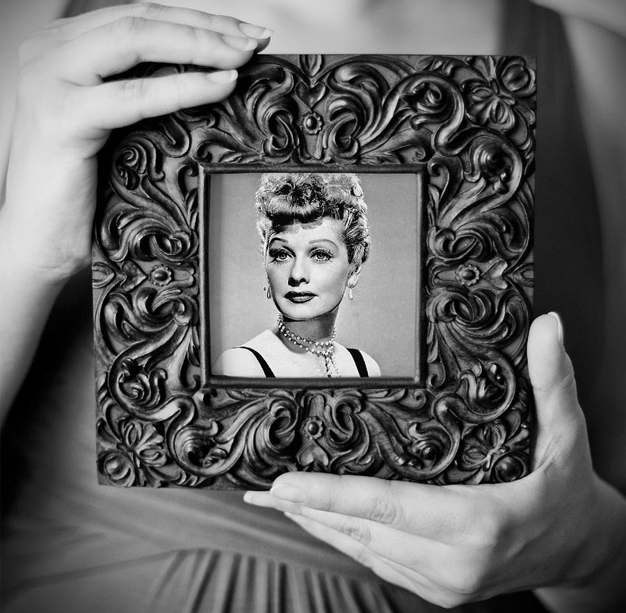 Lucille Ball Iconically Framed  Mixed Media by Teresa Trotter