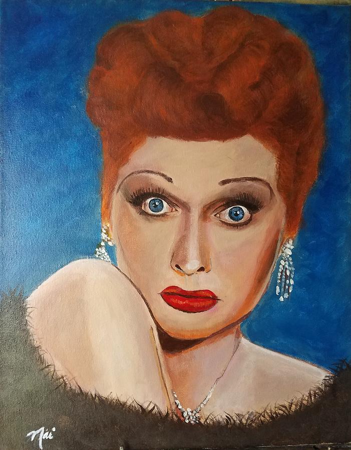 Lucille Ball Painting by Nai Herrera - Fine Art America