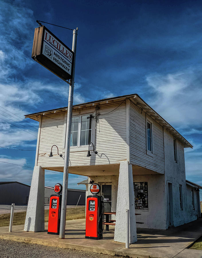 Lucilles Station Route 66  Photograph by Tony Grider