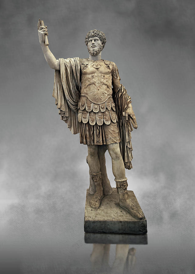 Lucius Verus Roman Statue - Naples Museum of Archaeology Italy Photograph by Paul E Williams