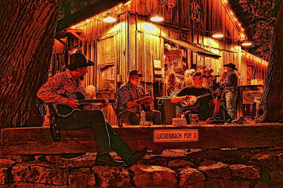 Luckenbach Entertainment Photograph by Judy Vincent