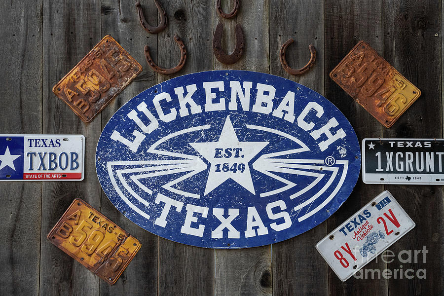 Luckenbach Sign Photograph by Bee Creek Photography - Tod and Cynthia
