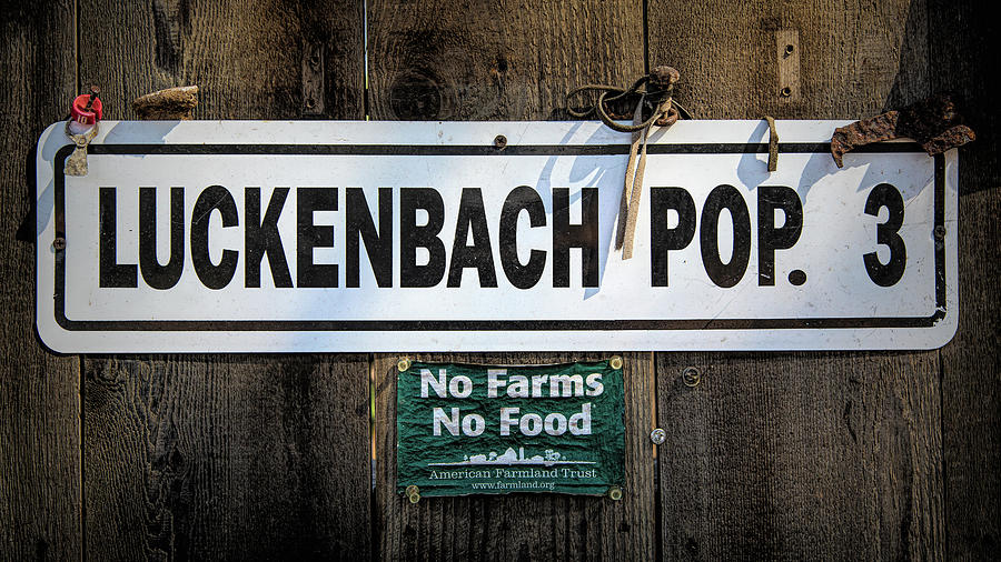 Luckenbach TX Population 3 4 Photograph by Stephen Stookey Fine