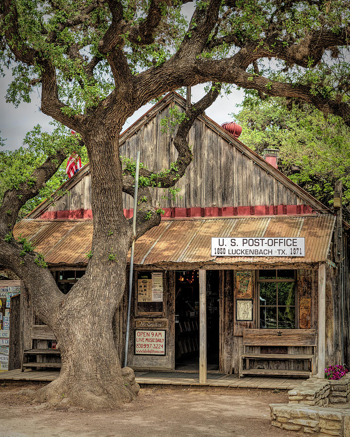 Luckenbach TX Post Office #2 Photograph by Stephen Stookey