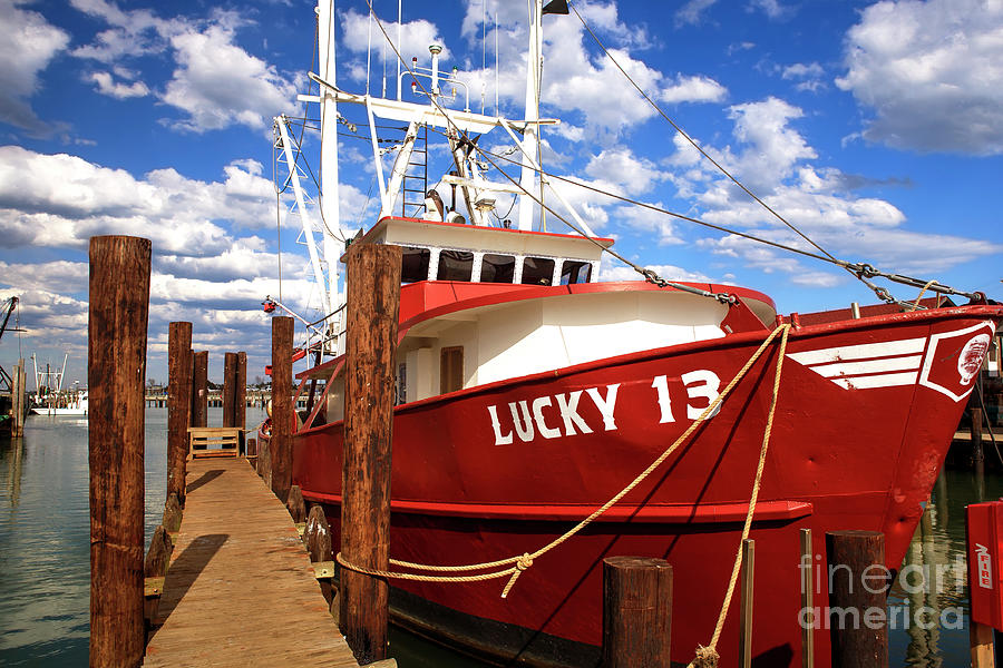 Lucky 13 Fishing Boat at Long Beach Island Photograph by John Rizzuto