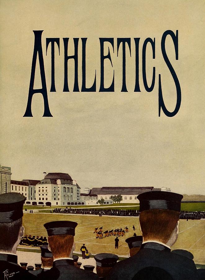 Sports Drawing - Lucky Bag 1916 - Athletics by F Craven