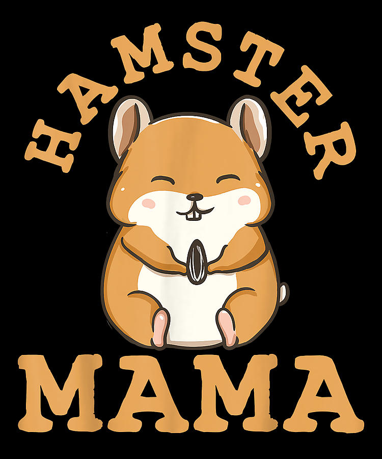 Lucky Hamster Mama Mom Hamster Lover Vintage Digital Art by Zery Bart ...