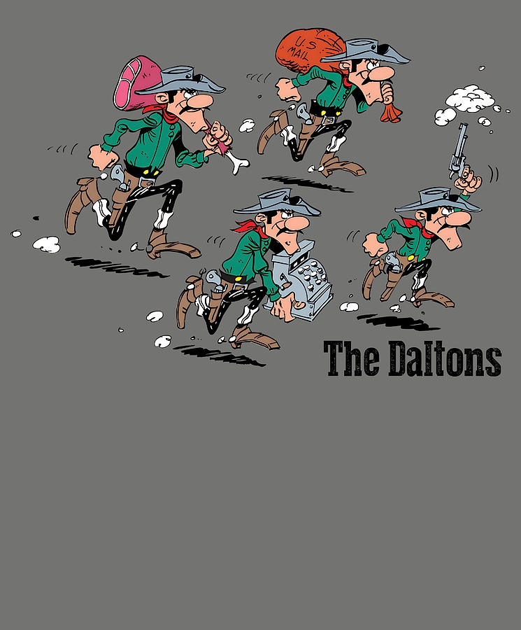 Lucky Luke Dalton Brothers The Daltons Digital Art by Jake Whitworth ...