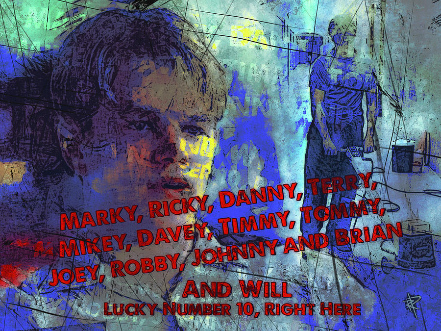 Movie Still Mixed Media - Lucky Number 10 by Russell Pierce
