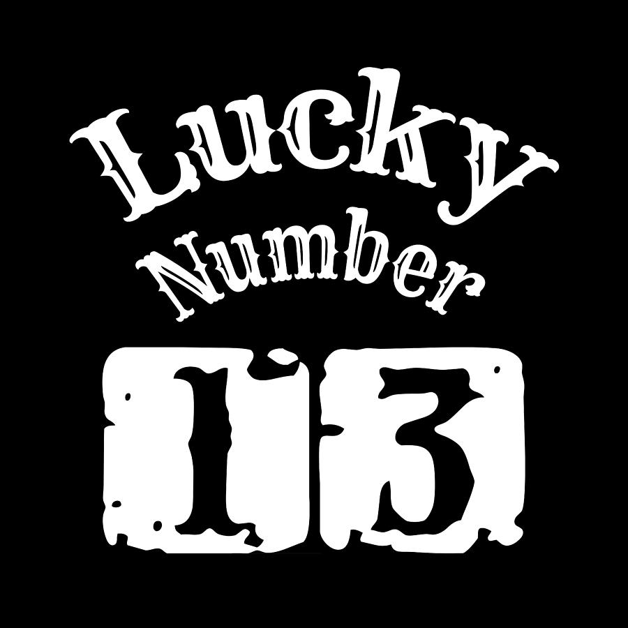 Lucky Number 13 Digital Art By Flo Karp Pixels