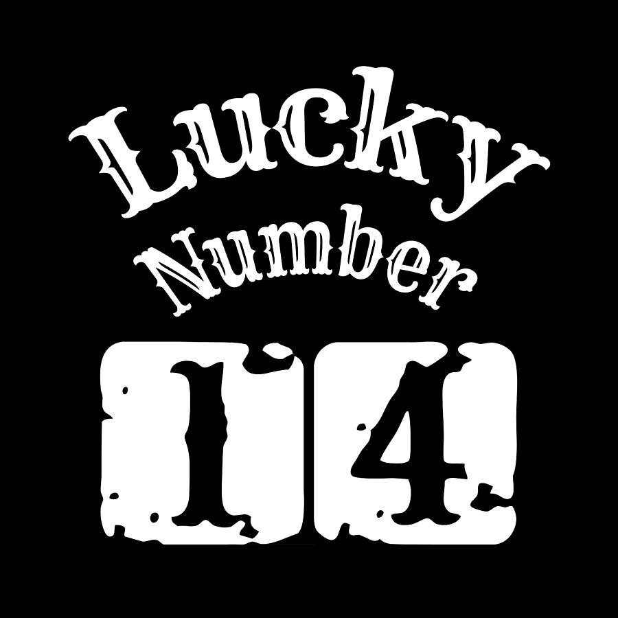 Lucky Number 14 Digital Art by Flo Karp