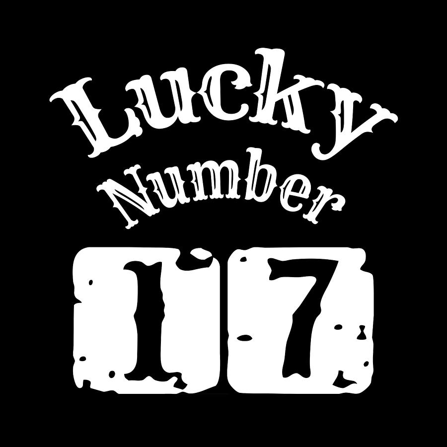 Lucky Number 17 Digital Art by Flo Karp