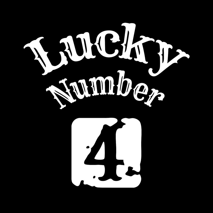 Lucky Number 4 Digital Art by Flo Karp