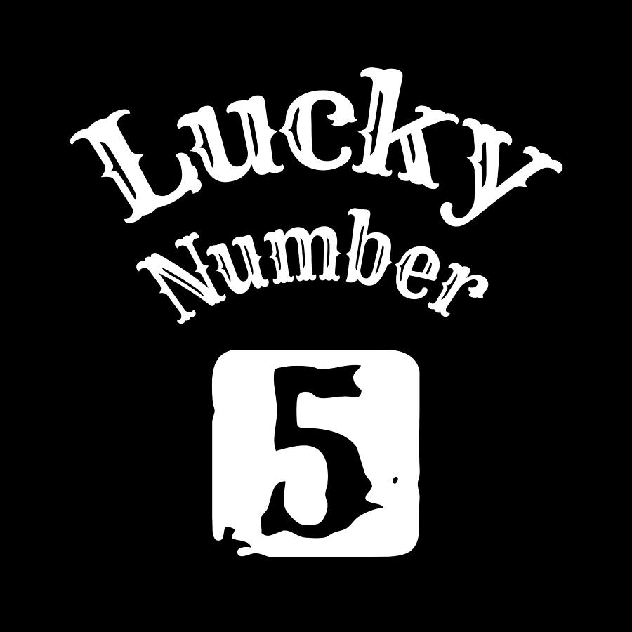 Lucky Number 5 Digital Art by Flo Karp