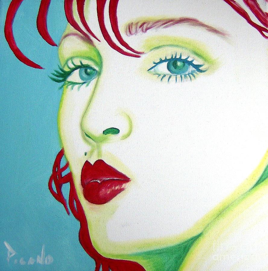 Madonna Painting - Lucky Star by Holly Picano