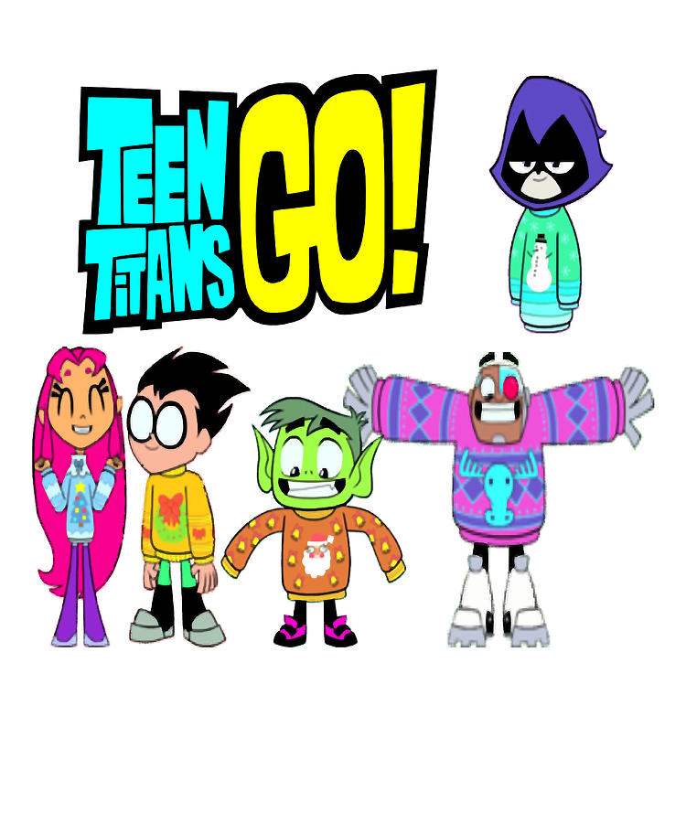 Lucky Teen Titans Go Christmas Time Gift For Birthday Digital Art by ...