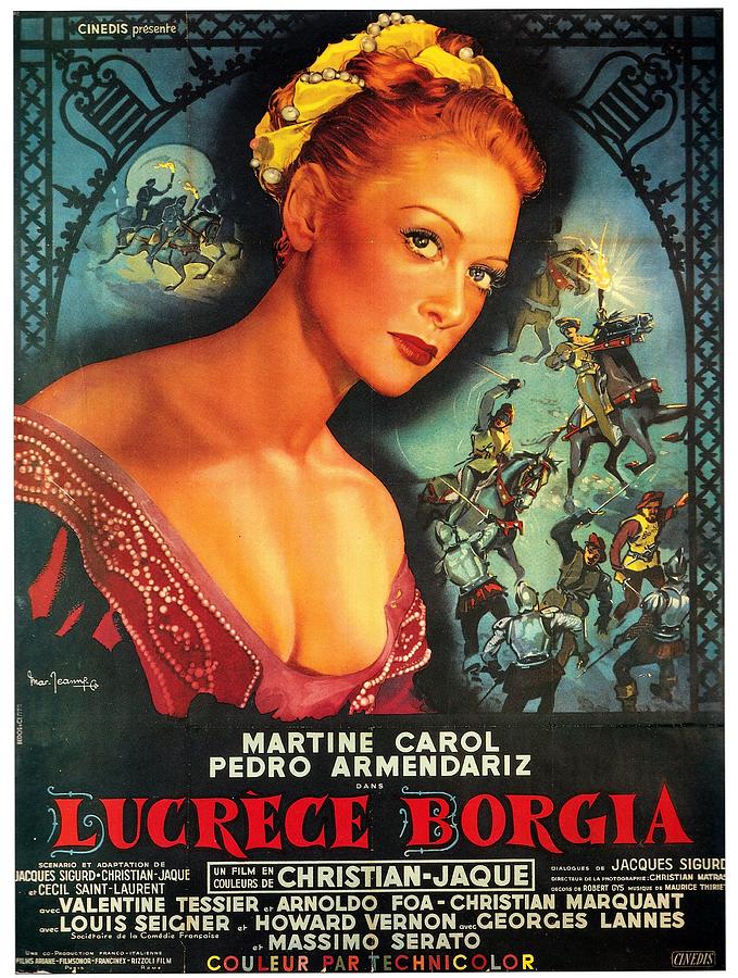 Lucrece Borgia, 1953 Mixed Media by Movie World Posters