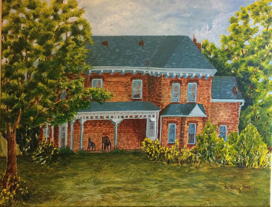 Lucy Maud Montgomerys home in Norval, Georgetown, ON  Painting by Milly Tseng