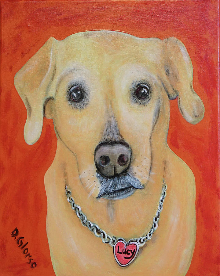Lucy The Service Dog Painting by Dean Glorso