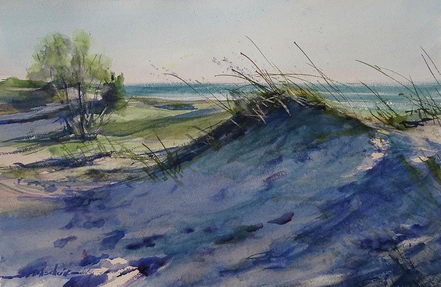 Ludington Dunes Painting by Sandra Strohschein