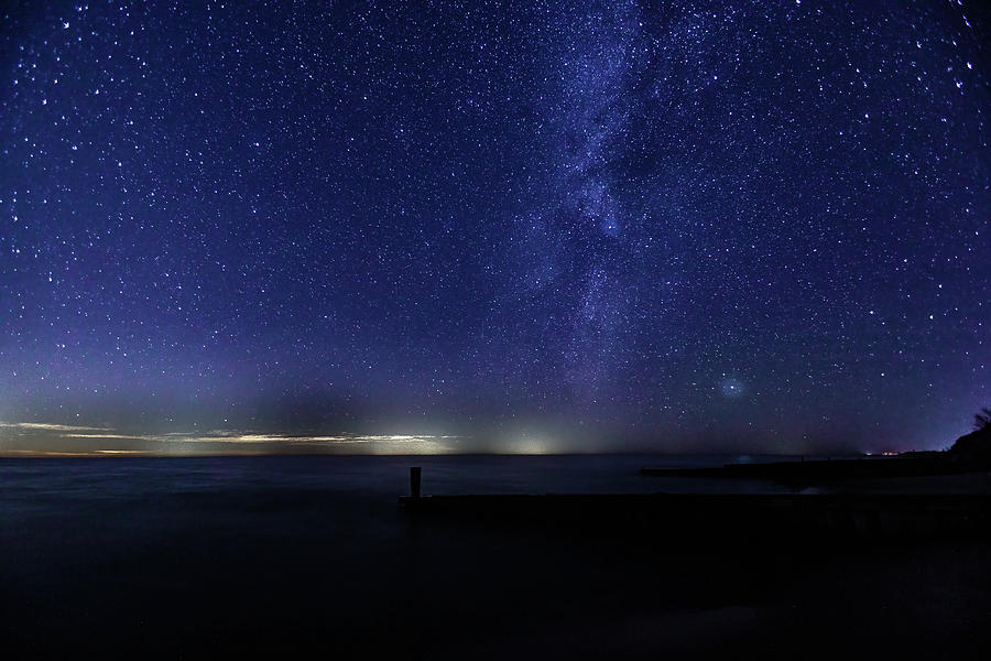 Ludington Milky Way Photograph by Joe Holley