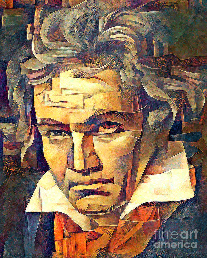 Ludwig van Beethoven Contemporary Art 20210720 Photograph by Wingsdomain Art and Photography