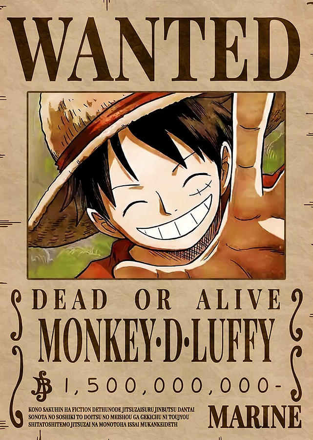 Luffy Bounty Wanted Digital Art by Jackson Baker - Fine Art America