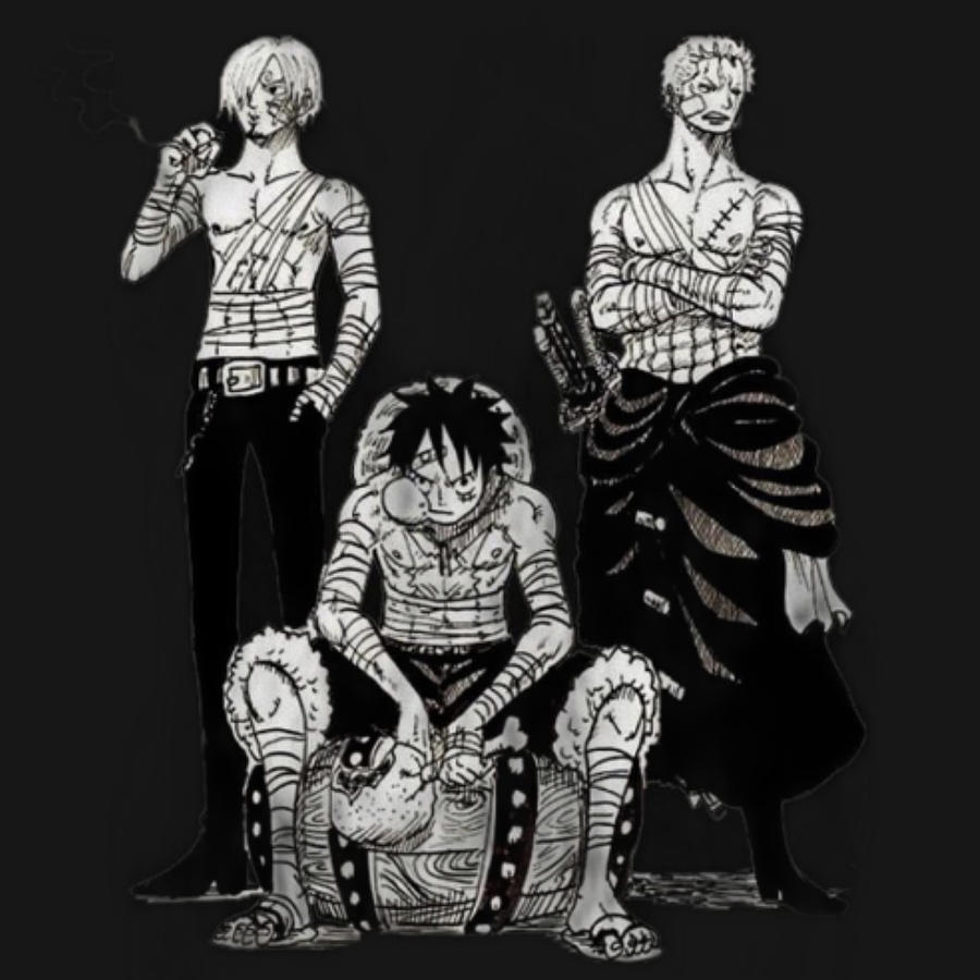 Luffy, Sanji y Zoro Drawing by Andres Montanez | Pixels