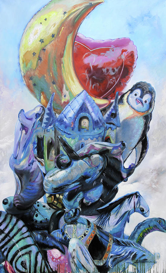 Luftballons Painting by Uwe Fehrmann Luftballons Painting by Uwe Fehrmann