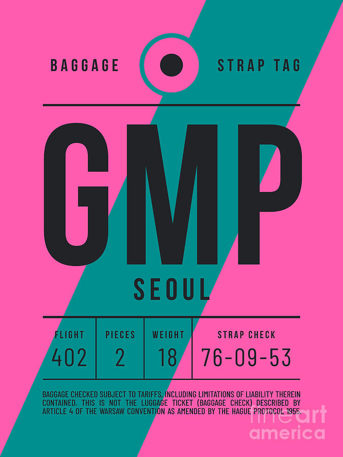 Luggage Tag E - GMP Seoul South Korea Digital Art by Organic Synthesis Luggage Tag E - GMP Seoul South Korea Digital Art by Organic Synthesis