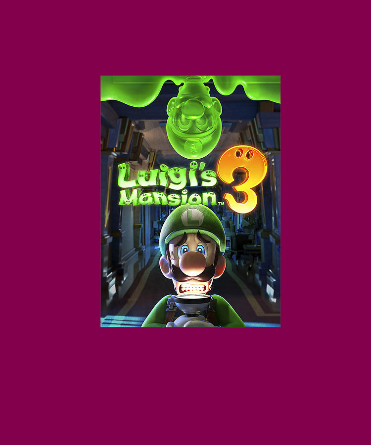 Luigi's Mansion 3 Luigi Poster Premium Drawing by Ngo Ngoc