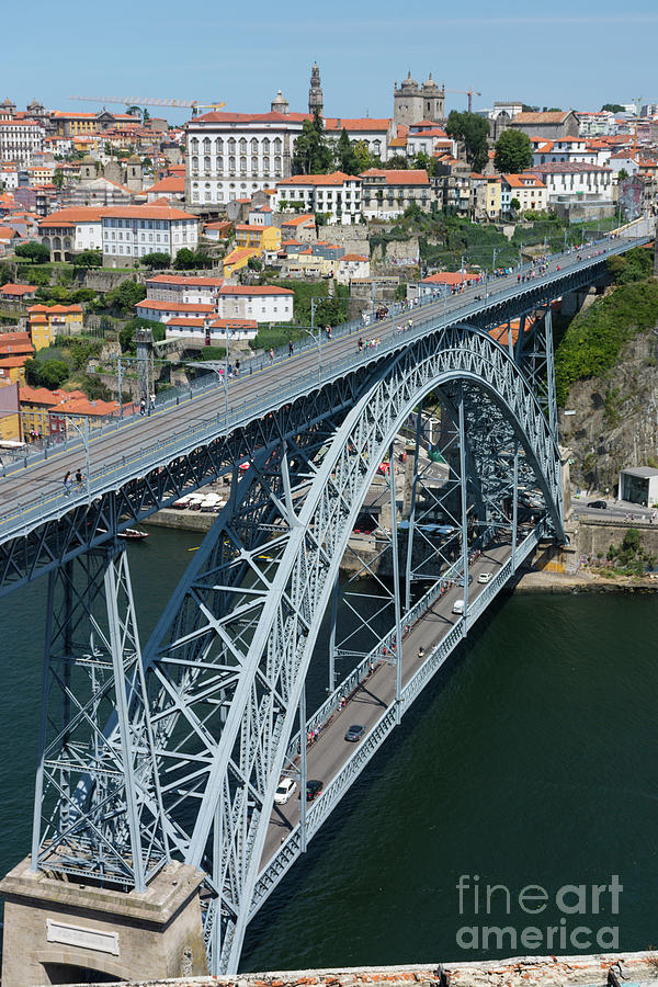 Luiz I bridge and Porto Photograph by Vicente Sargues