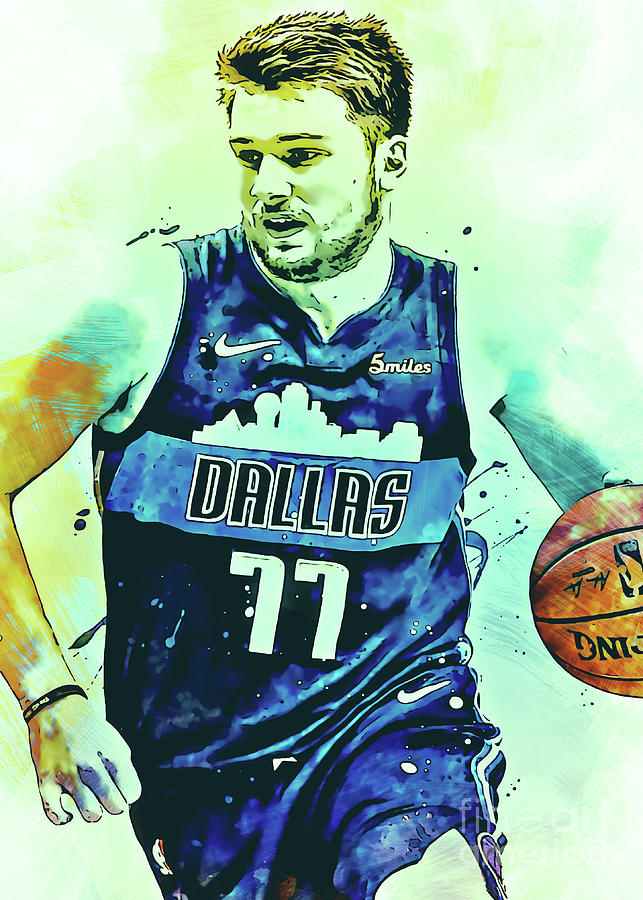 Luka Doncic Dallas Painting by Kun Funny - Fine Art America