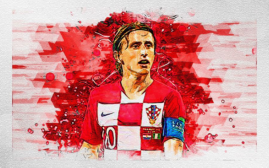 Luka Modric Croatia National Soccer Footballers Croatian Football Mixed 