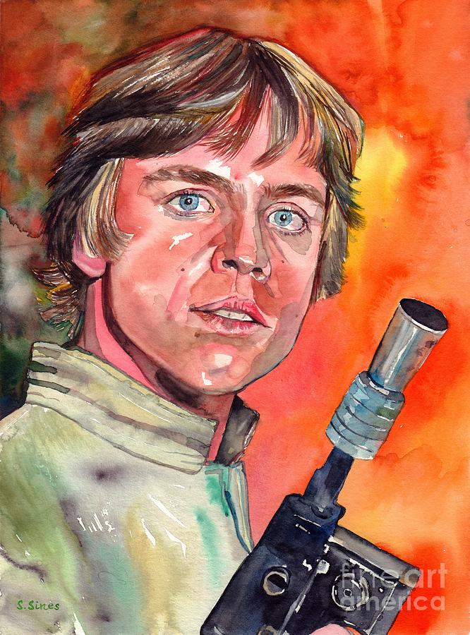 Star Wars Painting - Luke Skywalker by Suzann Sines