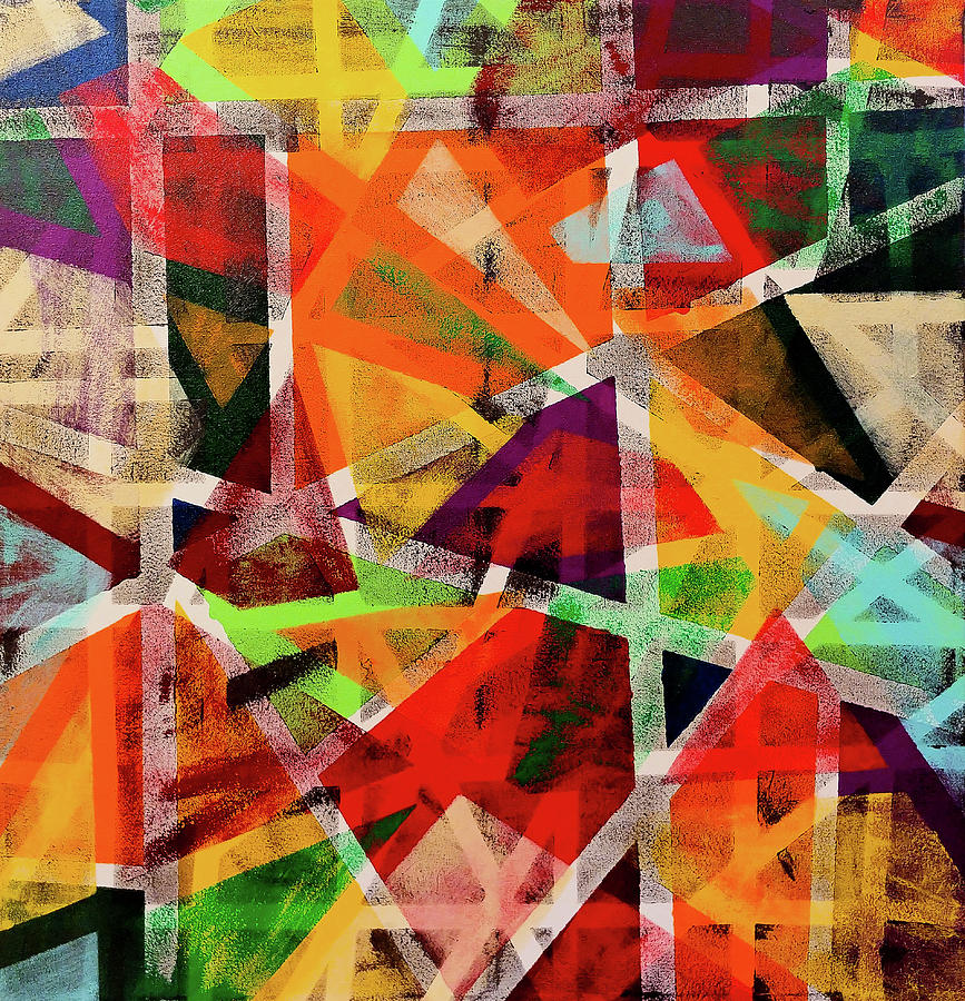 Luminous Geometry Painting by Trisha Pena Luminous Geometry Painting by Trisha Pena