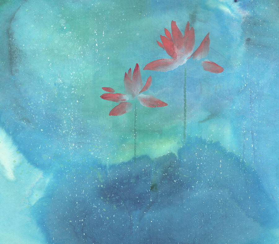 Upright Painting - Luminous by Mui-Joo Wee Upright Painting - Luminous by Mui-Joo Wee