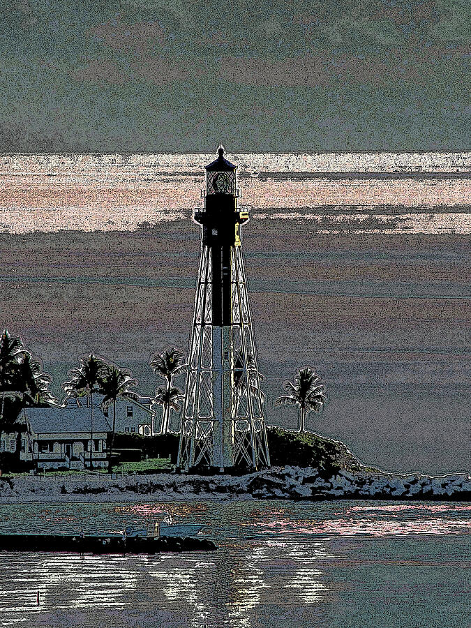 Luminous Ocean and Hillsboro Lighthouse Photograph by Corinne Carroll