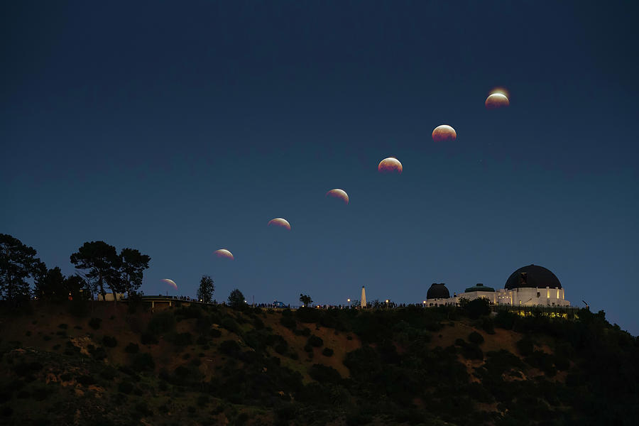 Lunar Eclipse Moon Stack at the Observatory Photograph by Lindsay Thomson