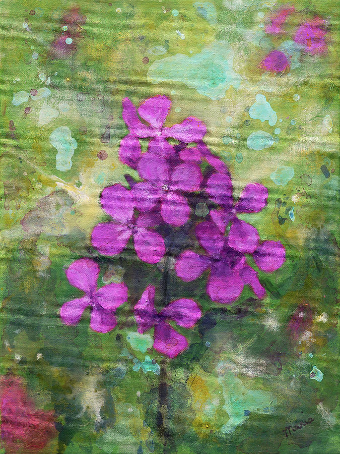 Lunaria Painting by Maria Meester