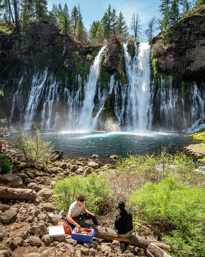 Lunch At Burney Falls Photograph