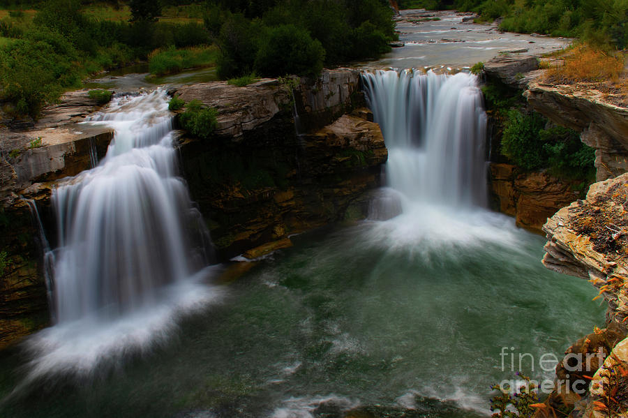 Waterfall Photograph - Lundbreck Falls, Alberta, Canada 7 by Bob Christopher
